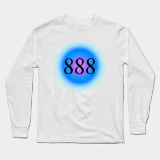 888 Angel Numbers Balance Glowing Aura Long Sleeve T-Shirt